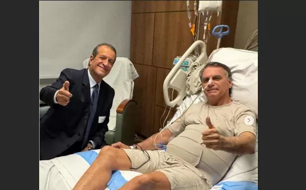 Valdemar visita Bolsonaro na UTI