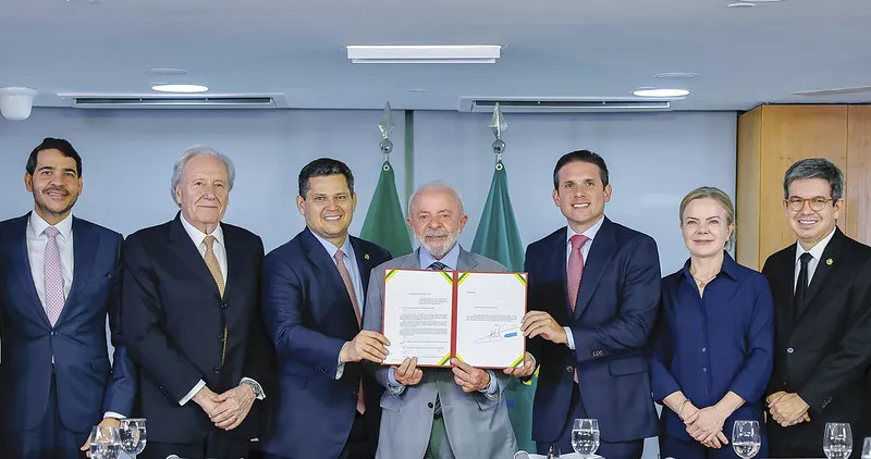 Presidente da República, Luiz Inácio Lula da Silva, durante Entrega da PEC da Segurança Pública