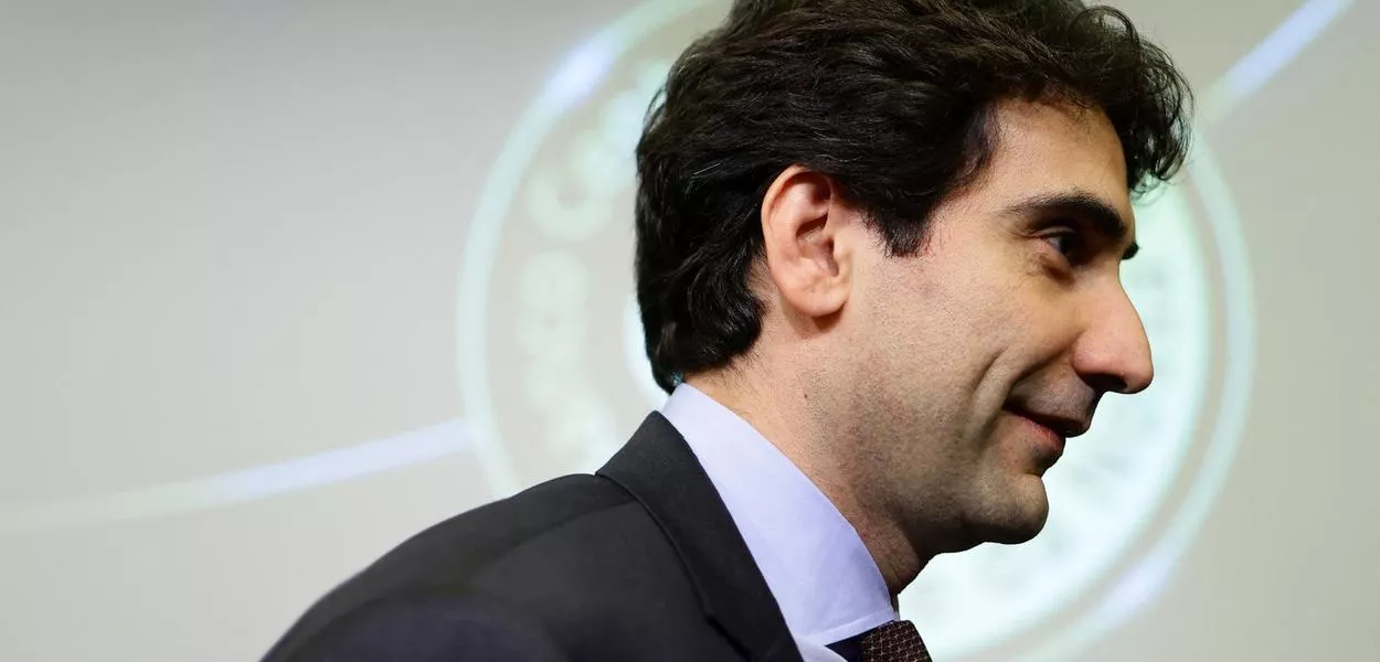 Presidente do Banco Central, Gabriel Galípolo, em cerimônia na sede do banco em Brasília - 02/04/2025
