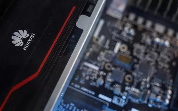 Servidor Atlas 800 da Huawei exibido em Hong Kong
 