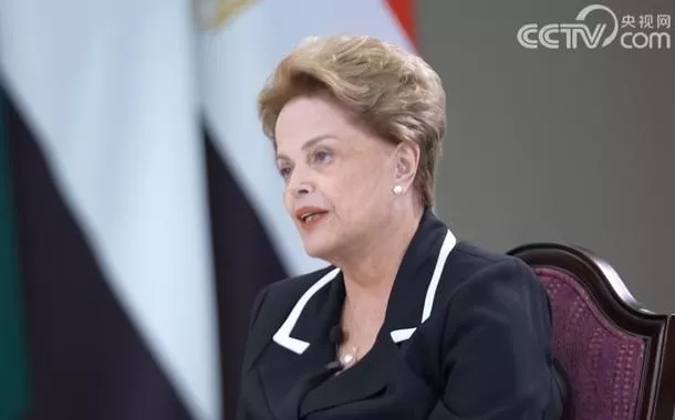 Dilma Rousseff em entrevista à CCTV