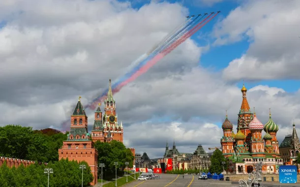 Moscou realiza último ensaio para desfile militar comemorativo do 80º aniversário do Dia da Vitória 