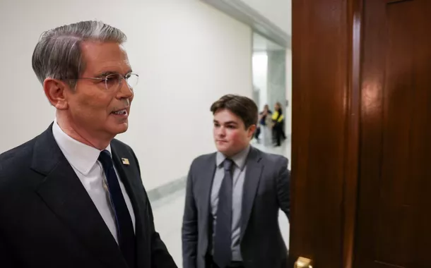 O secretário do Tesouro dos EUA, Scott Bessent, no Capitólio, em Washington, DC, EUA, em 6 de maio de 2025
