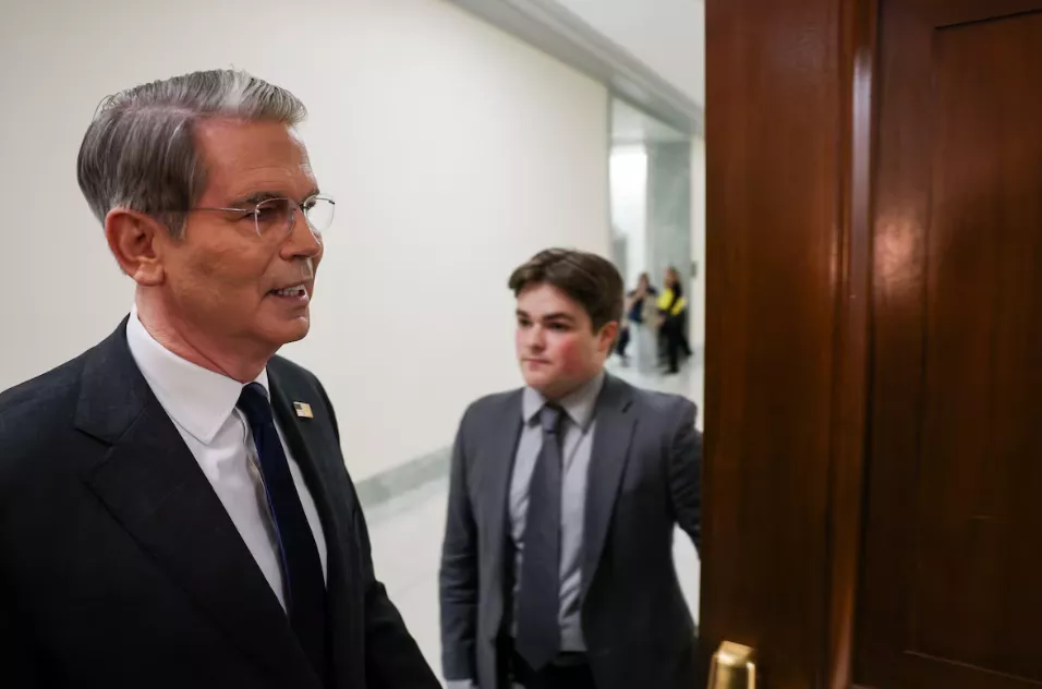 O secretário do Tesouro dos EUA, Scott Bessent, no Capitólio, em Washington, DC, EUA, em 6 de maio de 2025