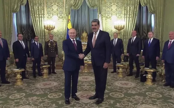 Vladimir Putin e Nicolás Maduro em Moscou