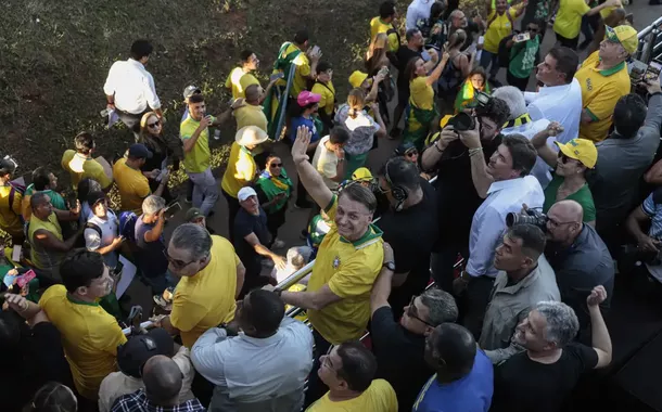 Bolsonaro em ato pró-anistia em Brasília - 07/05/2025
