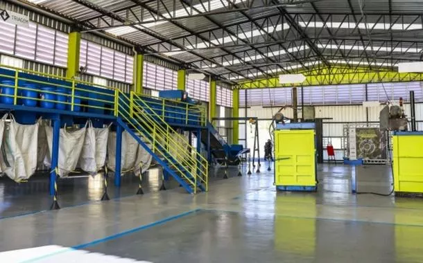 Central de Triagem da Recicoplast, em Santa Bárbara d’Oeste