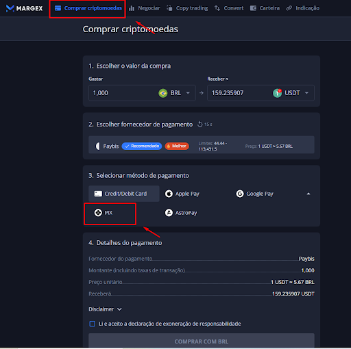 Titulo: Melhor Crypto Exchange para iniciantes - Margex!