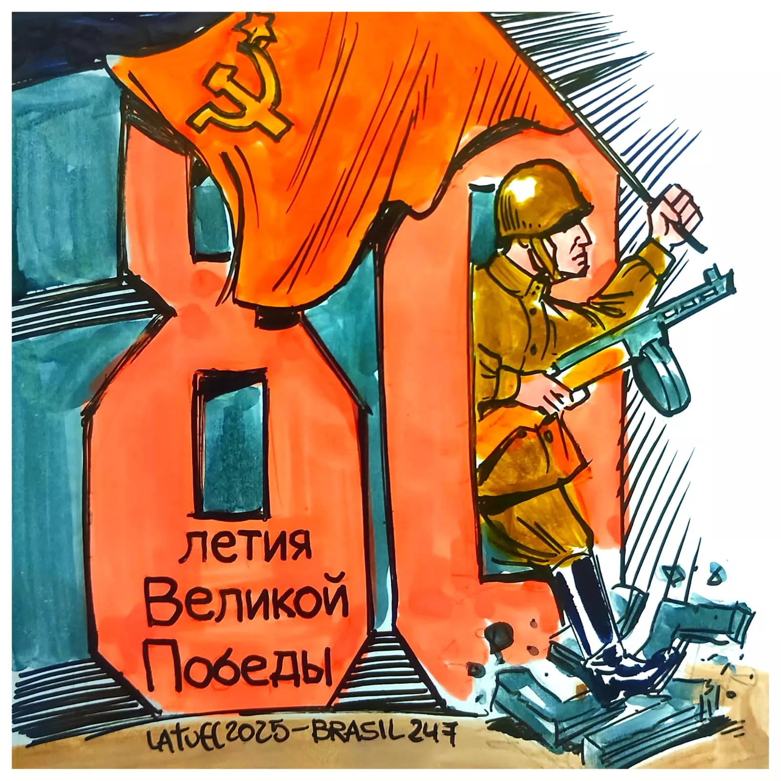 80 anos da vitória da URSS contra a Alemanha nazista