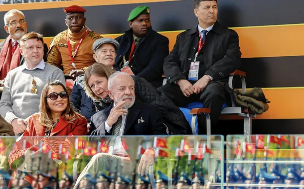 Lula e Janja no Dia da Vitória em Moscou - 09/05/2025