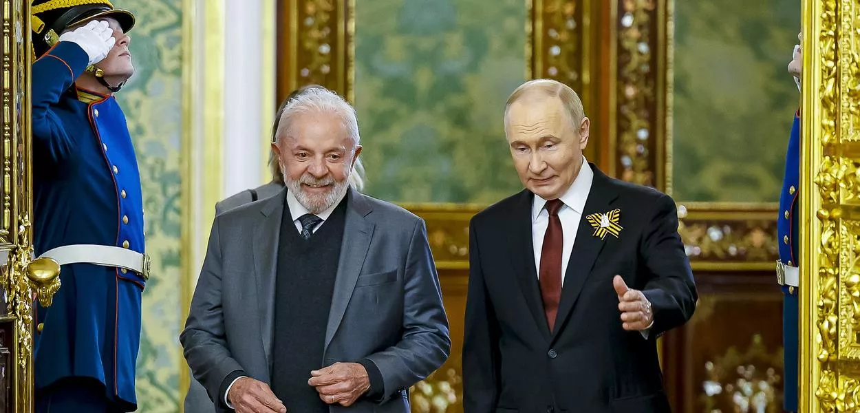 Presidente da República, Luiz Inácio Lula da Silva, durante reunião com o Presidente da Federação da Rússia, Vladimir Putin. Grande Palácio do Kremlin, Rússia - Moscou.