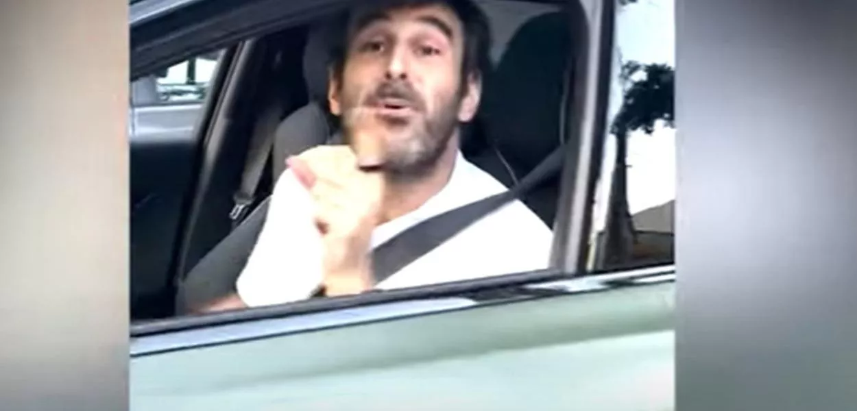 Homem estava em um carro de luxo