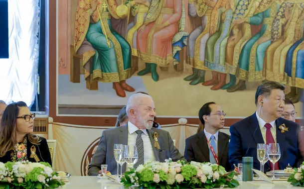 Janja, Lula e Xi Jinping em Moscou