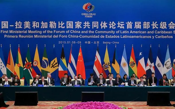 Primeira reunião ministerial China-CELAC na Casa de Hóspedes Diaoyutai em Pequim, 8 de janeiro de 2015.
