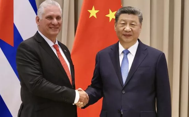 Díaz-Canel e Xi Jinping