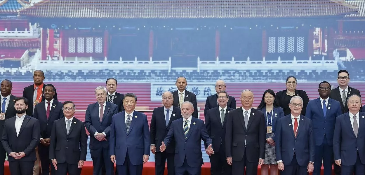 Presidente Lula durante foto oficial dos Chefes de Delegação na Celac
