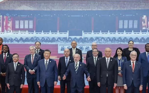 Presidente  Lula durante foto oficial dos Chefes de Delegação na Celac