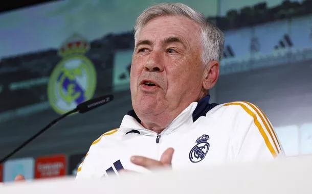 Carlo Ancelotti durante entrevista coletiva em Madri
 13/5/2025   
