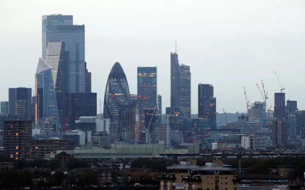 Uma vista do horizonte de Londres, Grã-Bretanha, 14 de outubro de 2020