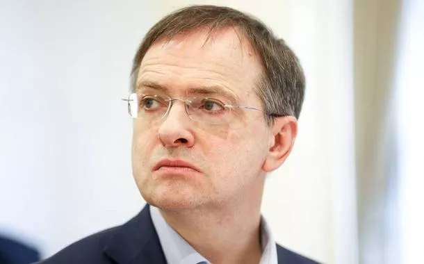 Vladimir Medinsky, chefe da delegação russa para conversações com a Ucrânia em Istambul