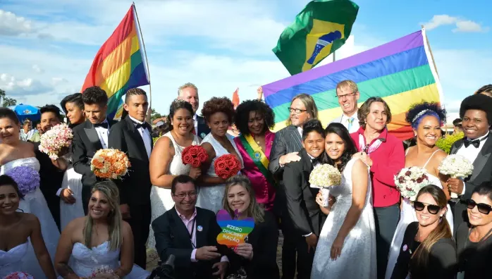 Em 2023, o Brasil registrou o recorde de casamento entre pessoas de mesmo sexo, que atingiu 11,2 mil