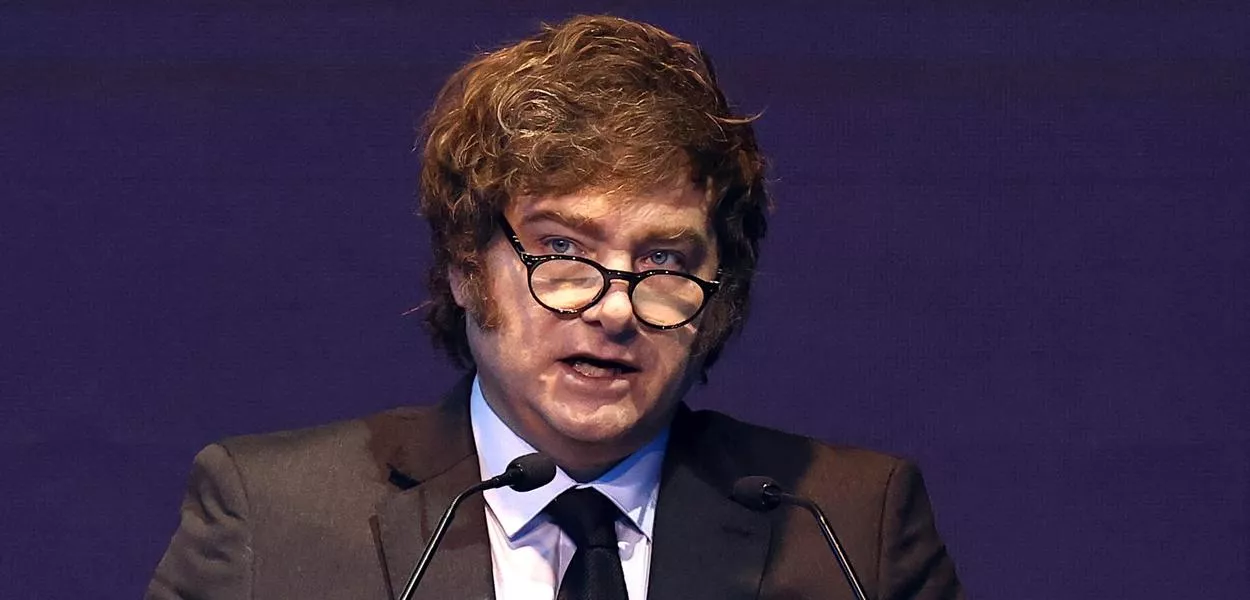 O presidente da Argentina, Javier Milei - 13/05/2025
