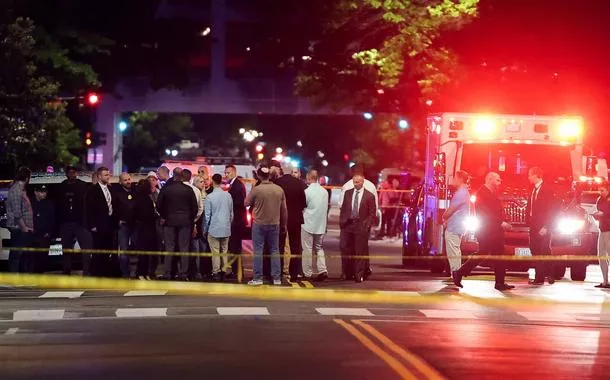 Local de Washington onde dois funcionários da embaixada israelense foram mortos a tiros - 22/5/2025 