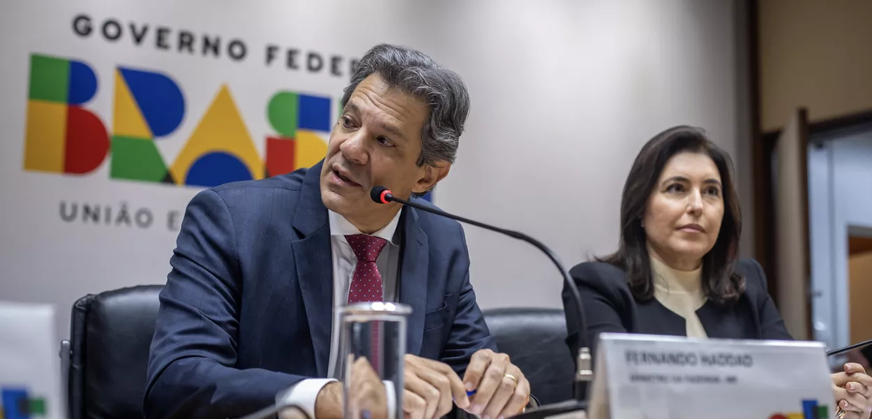 Fernando Haddad e Simone Tebet