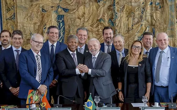 Presidente da República, Luiz Inácio Lula da Silva, durante o encontro do Presidente da República de Angola, João Lourenço, com representantes de produtores rurais, no Palácio Itamaraty