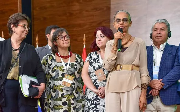 A Ministra do Meio Ambiente e Mudança do Clima, Marina Silva participa da 15ª Reunião Anual da Força Tarefa GCF "Construindo a Nova Economia Florestal que aconteceu em Rio Branco-AC