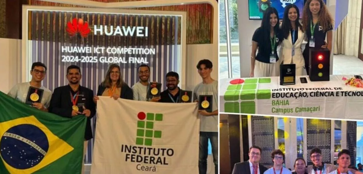 Representantes da delegação brasileira durante a competição na cidade de Shenzhen, na China