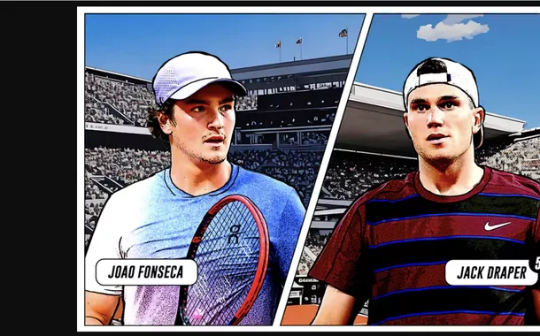 João Fonseca desafia Jack Draper em duelo de gerações em Roland Garros