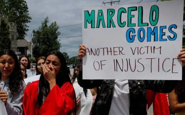 Protesto contra a prisão de Marcelo Gomes da Silva 