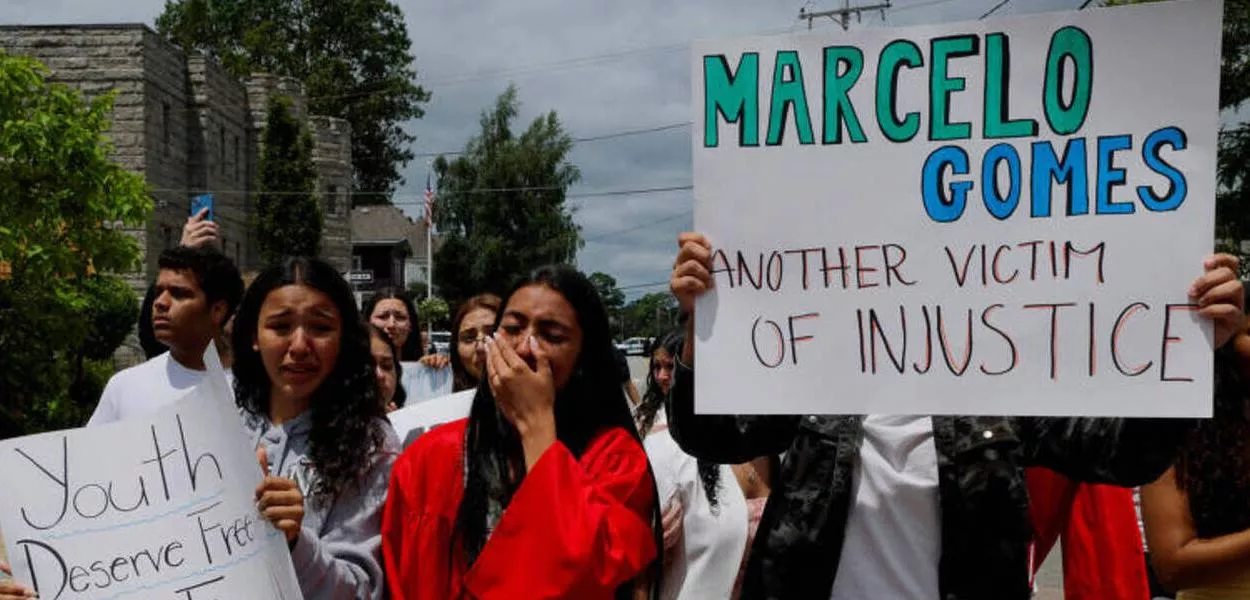 Protesto contra a prisão de Marcelo Gomes da Silva