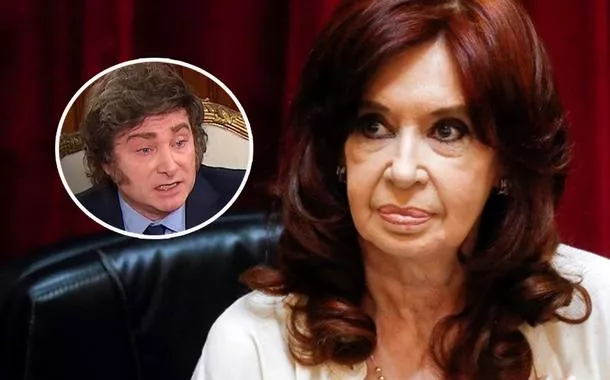 Javier Milei, presidente argentino, e Cristina Kirchner, que será candidata a deputada provincial