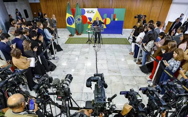 Lula em entrevista coletiva