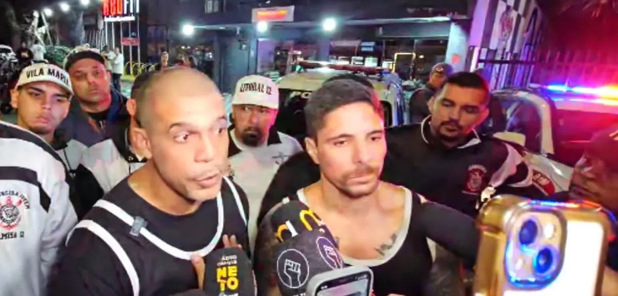 Membros da Gaviões da Fiel dão entrevista sobre invasão na sede do clube, em São Paulo - 03/06/2025
