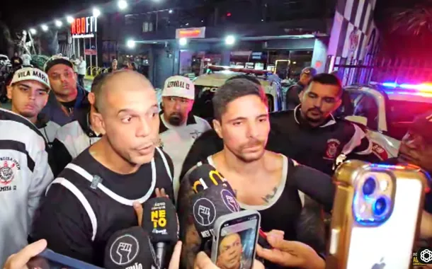 Membros da Gaviões da Fiel dão entrevista sobre invasão na sede do clube, em São Paulo - 03/06/2025