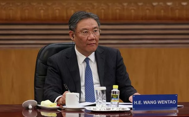 O ministro do Comércio da China, Wang Wentao
