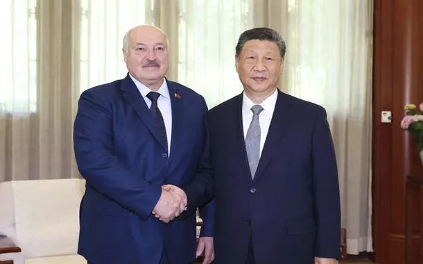 Alexander Lukashenko e Xi Jinping