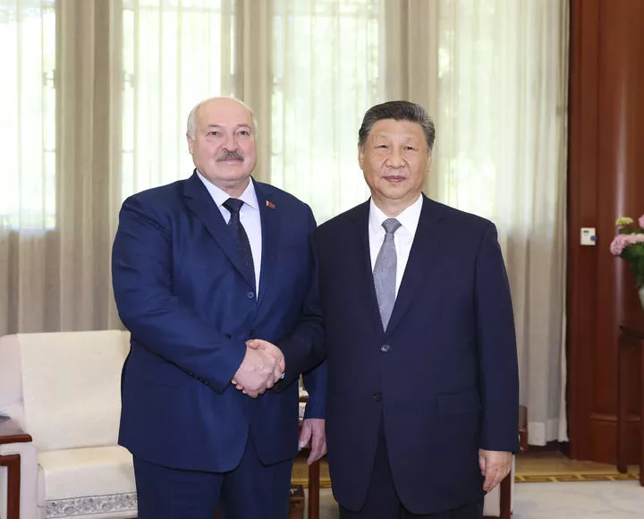 Alexander Lukashenko e Xi Jinping