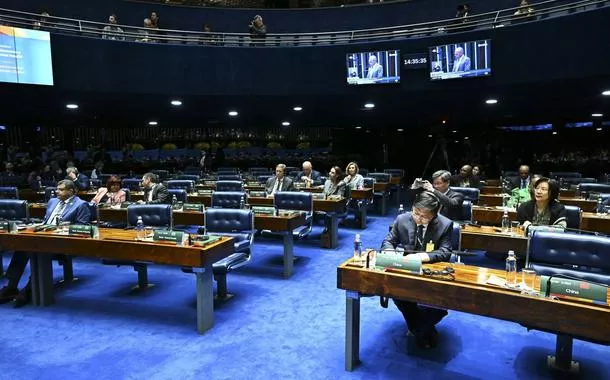 Plenário do Senado Federal durante 11º Fórum Parlamentar do Brics - Brasil 2025