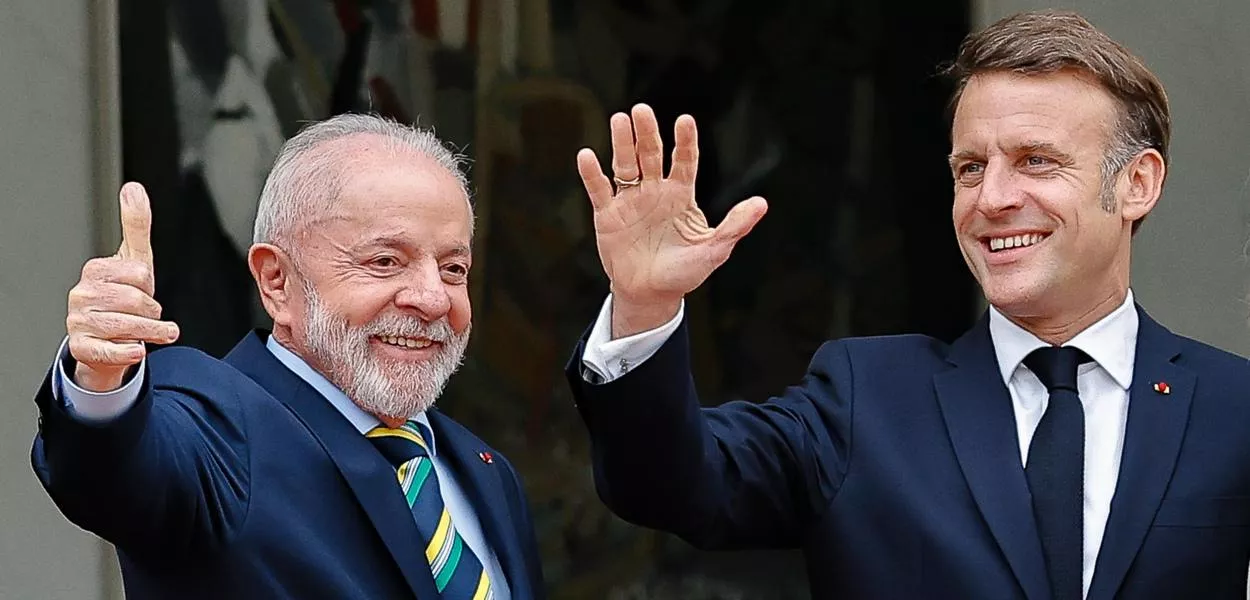 Lula e Emmanuel Macron