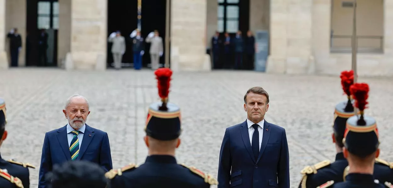 Lula e Emmanuel Macron