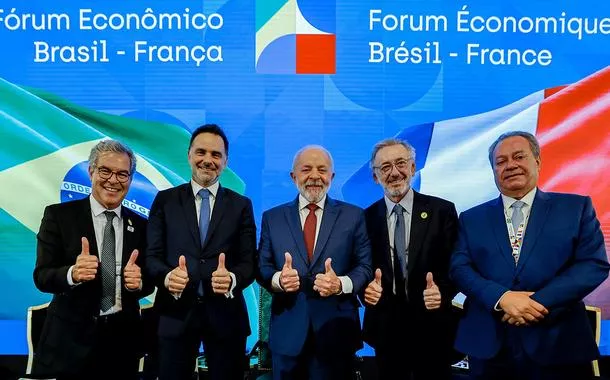 Presidente da República, Luiz Inácio Lula da Silva, durante sessão de encerramento do Fórum Empresarial Brasil – França