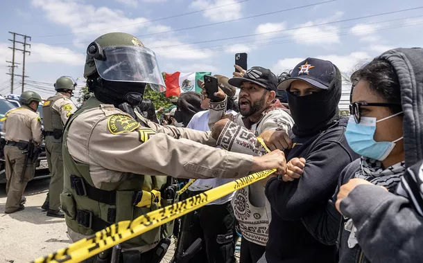 Protestos de imigrantes na Califórnia