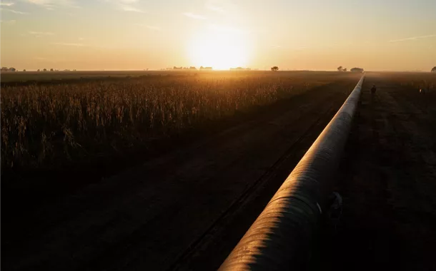 Gasoduto que transporta o gás de Vaca Muerta