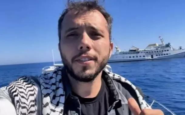 Thiago Ávila é interceptado por forças israelenses a bordo da Flotilha Global Sumud