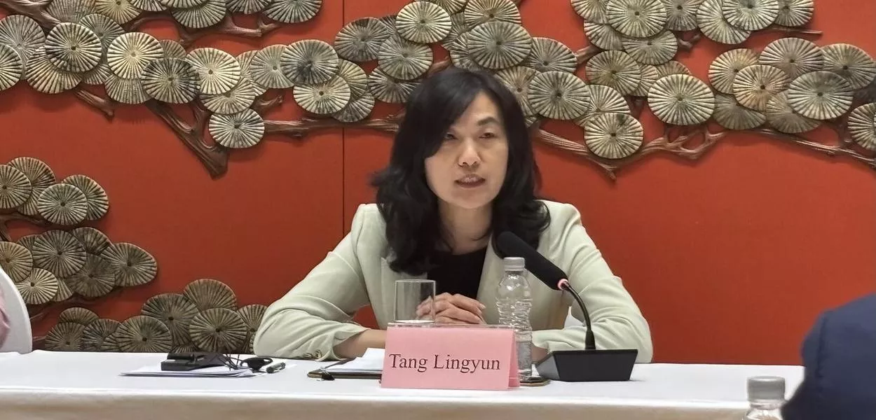 Tang Lingyun, vice-diretora geral de América Latina e Caribe do Ministério de Relações Exteriores da China