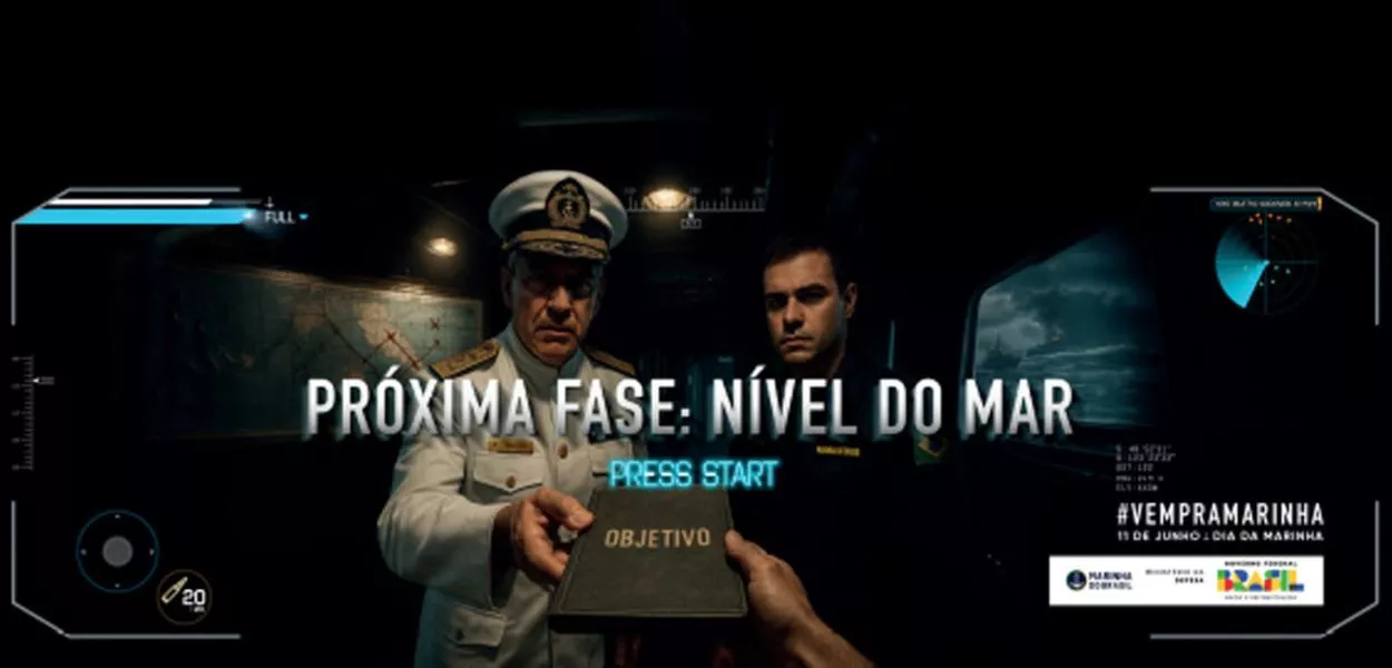 Peça publicitária da Marinha do Brasil